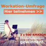 Umfrage zum Thema Workation (Arbeiten & Reisen) - 3x 50€-Amazongutscheine